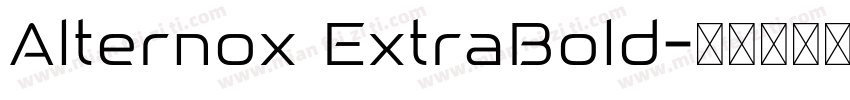 Alternox ExtraBold字体转换
